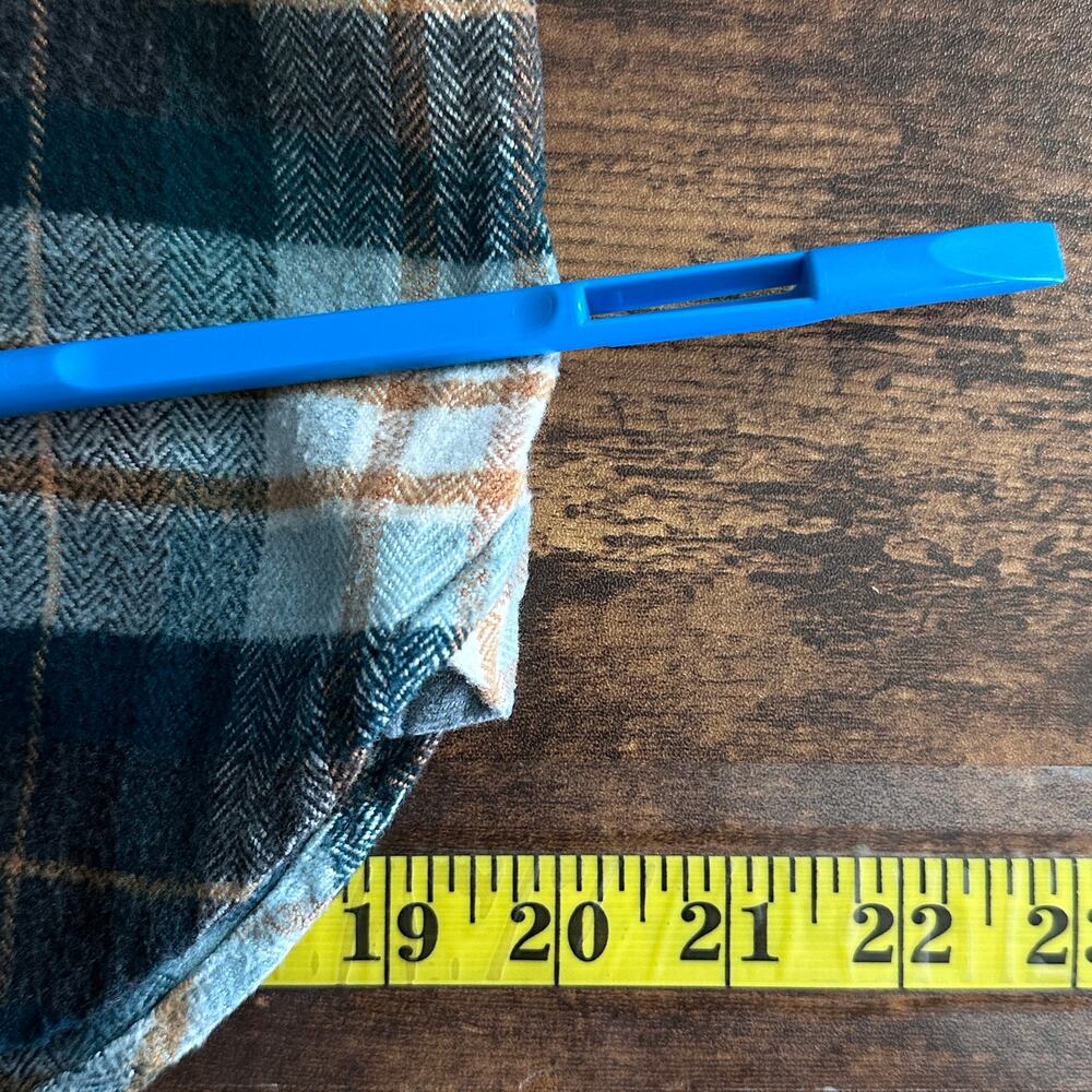 American Eagle Ahhmazingly Soft Flannel Shirt L Green Plaid Classic Fit EUC - Picture 6 of 10